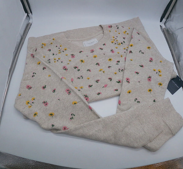 Brand Threads White Ladies Official Disney Mickey Mouse Organic Cotton  White Sweatshirt Sizes XS-XL