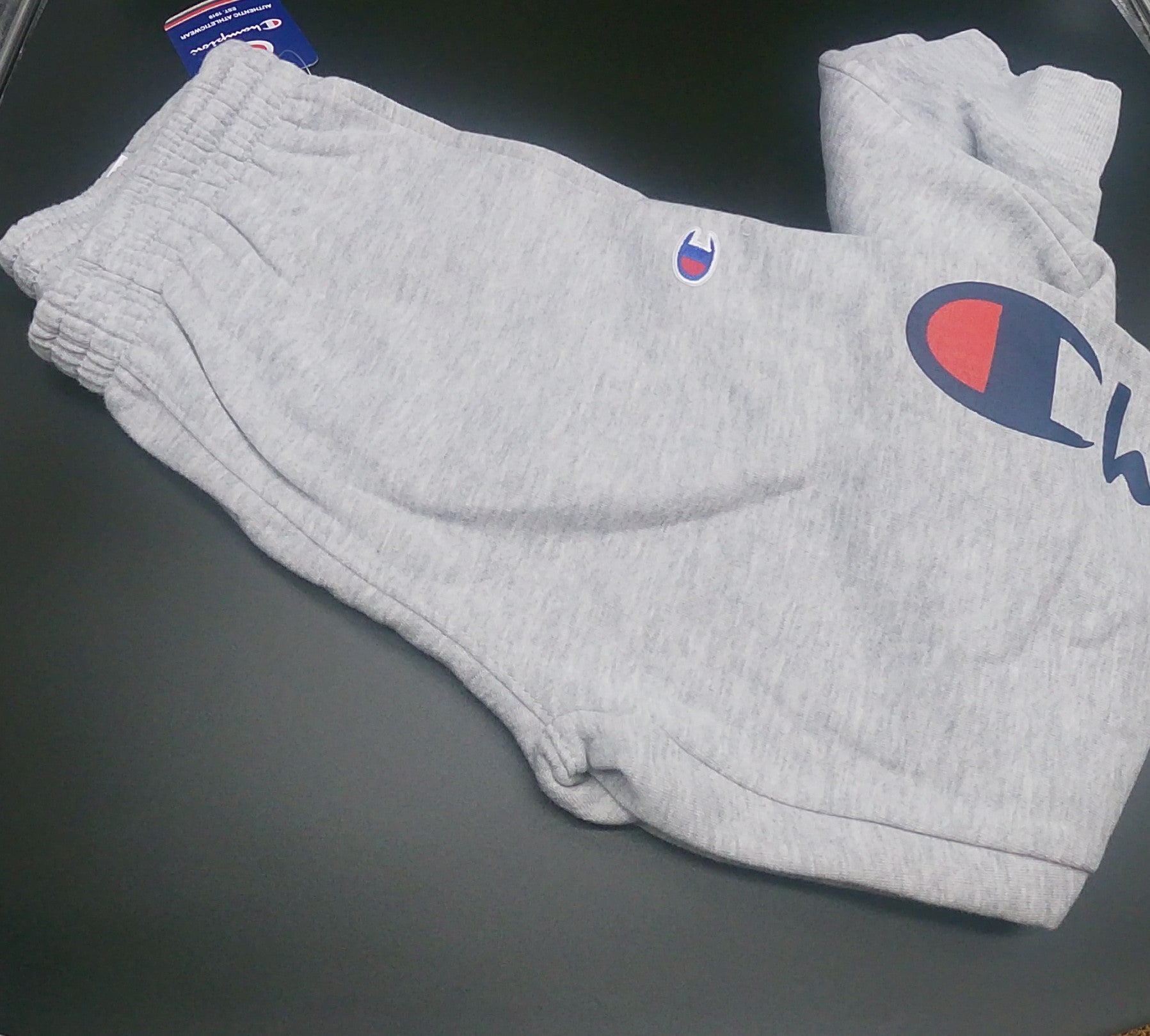 Light Grey Script Logo Sweatpants Size Medium Childrens