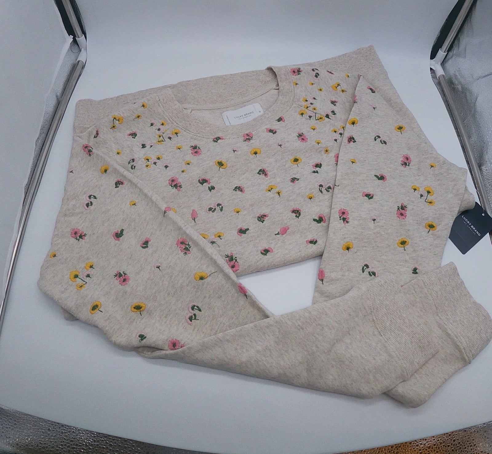 Sassy Vintage Lucky Brand California Knitwear Animal Print Jacket